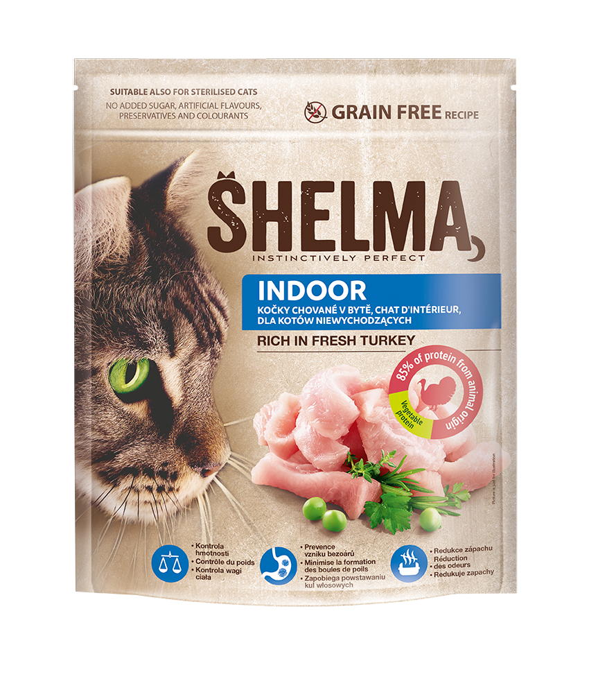 For indoor cats rich in fresh turkey